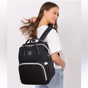 Land mommy and Baby Bag Chic Mom Grey Diaper bag backpack